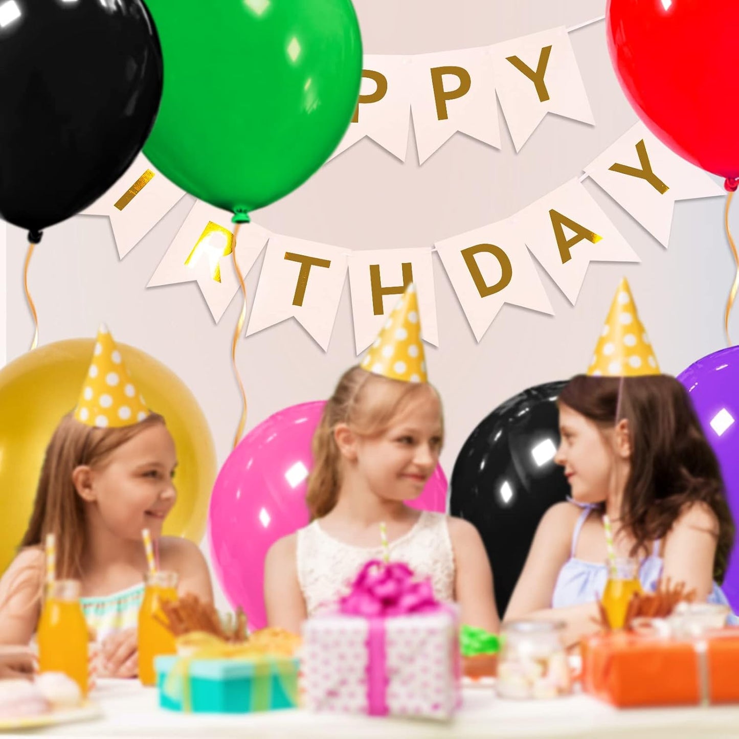 32Pcs Black Big Balloons 18 Inch, Round Large Latex Party Balloons for Birthday Wedding Decorations. (black)