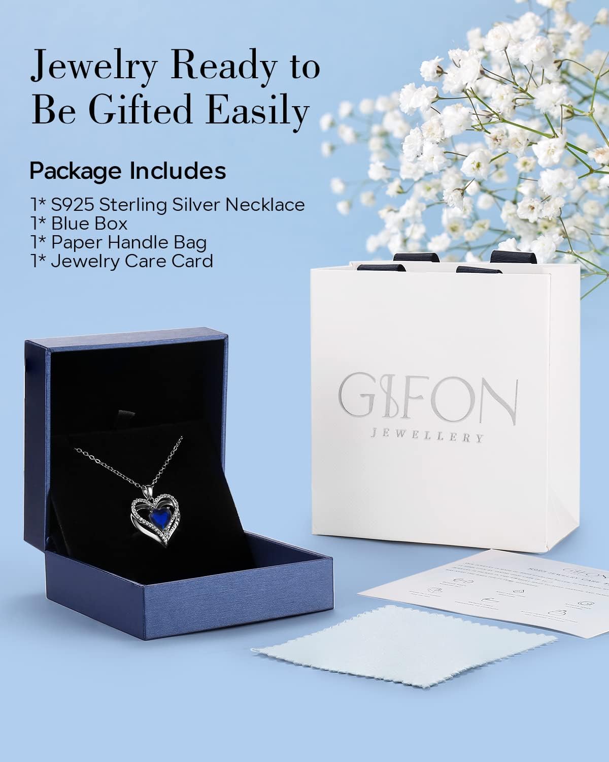 S925 Sterling Silver Necklace for Women, Wife Jewelry Rose Gold, Mom Birthday Valentines Mothers Day Gifts, Girlfriend Necklaces, Daughter Heart Jewel, Anniversary for Her