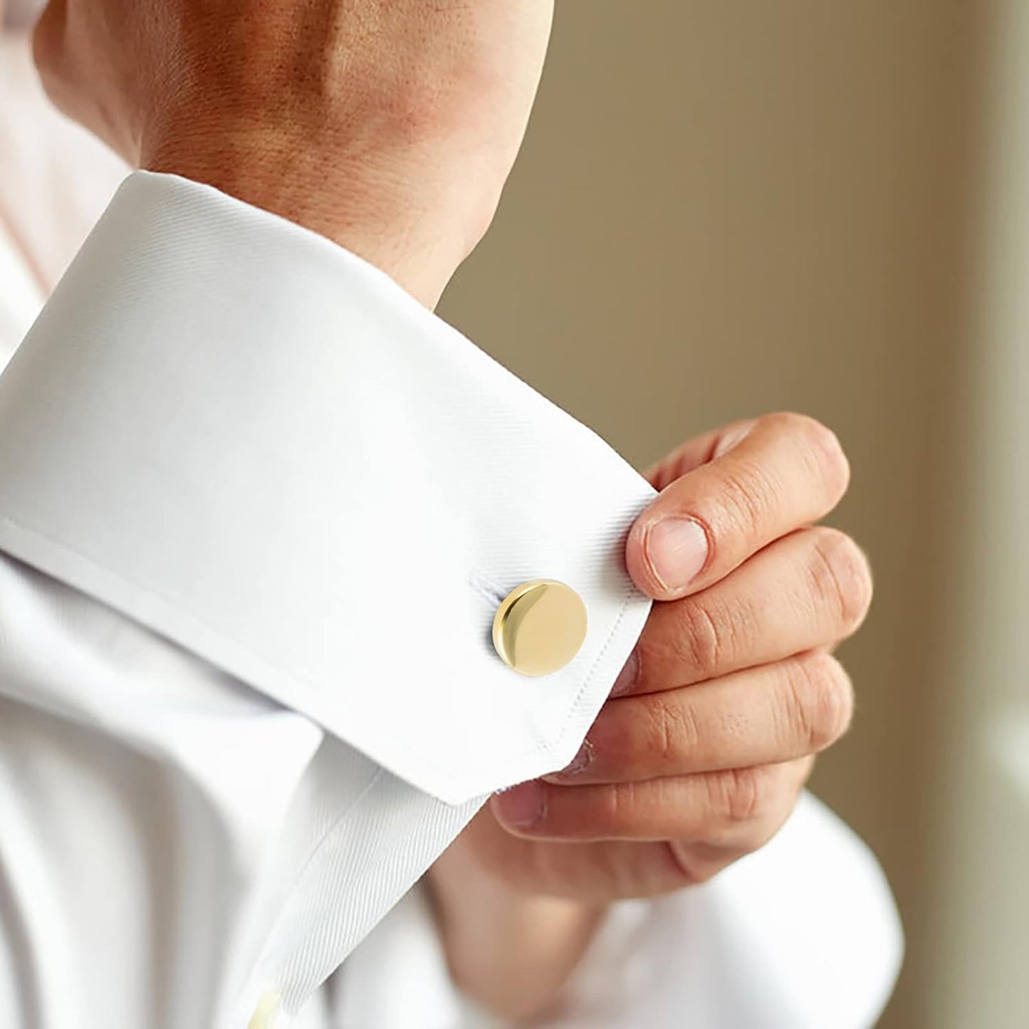 GWD Cufflinks and Tie Clip Set for Men Personalized Cuff Links Business Wedding Father's Day Gift