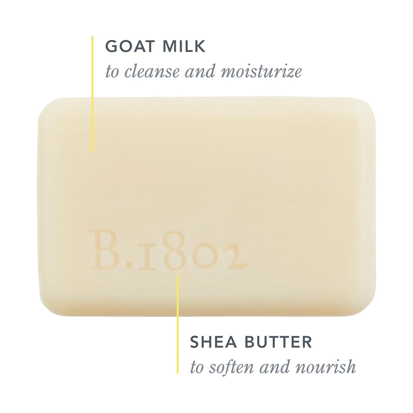 Beekman 1802 Glacial Mint & Eucalyptus Goat Milk Soap - Scented - 3.5 oz - Cleanses, Nourishes & Hydrates - Certified Microbiome Friendly - No Irritation - Good for Sensitive Skin