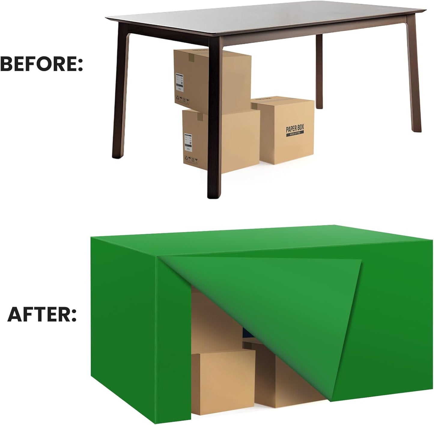 Ascoza 2 Pack Fitted Tablecloth for 4 Foot Rectangle Tables 48 x 24 Inch Emerald Table Covers Water Resistant Polyester Table Cloth for Wedding, Parties,Display, Trade Show (Emerald)