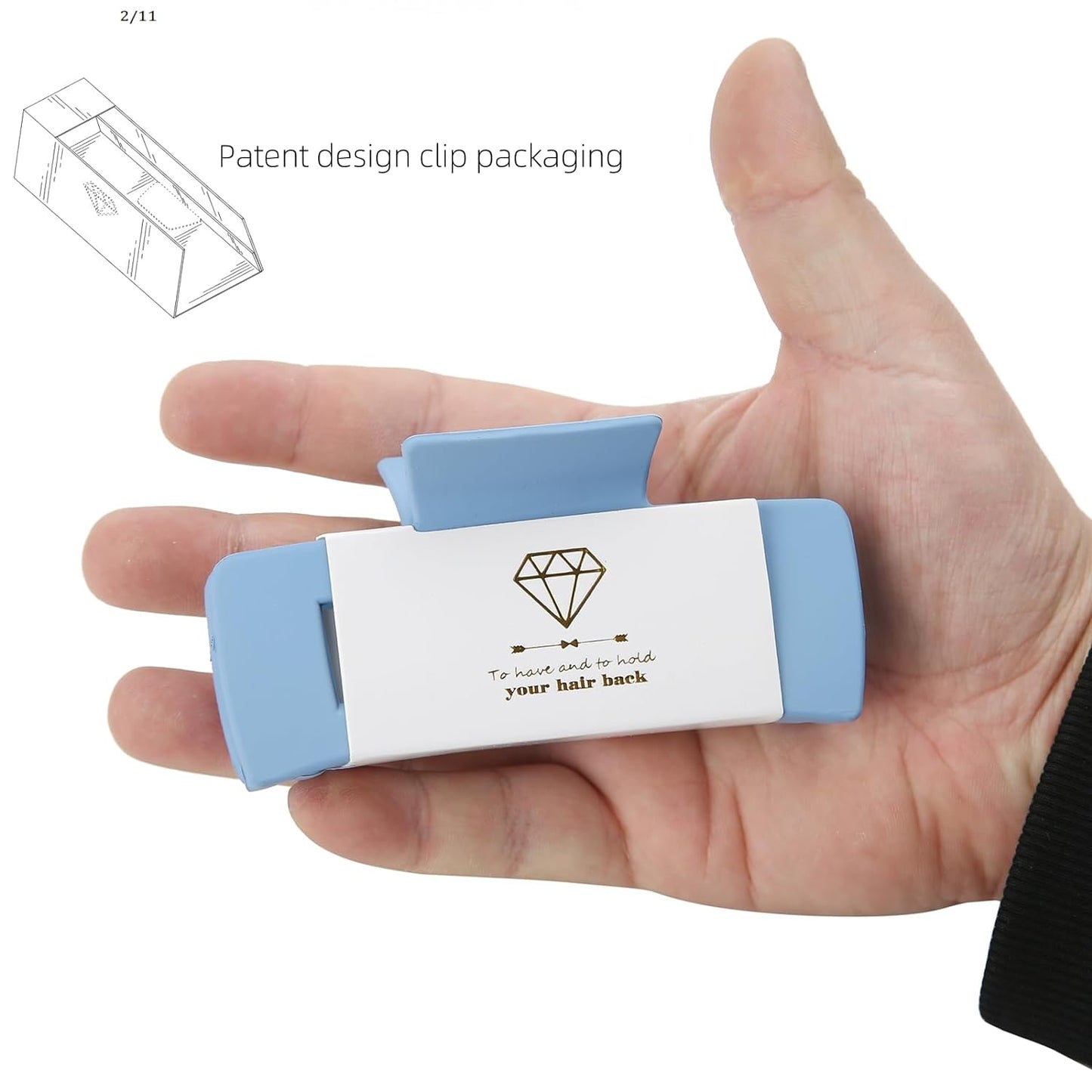 12pcs Bridesmaid Proposal Gifts 4.1inch square Bachelorette Claw Clips Sunglasses set of 12 Girls Trendy Cute Hair Clips for Wedding Party Favors(White&Sage Green 12pcs)