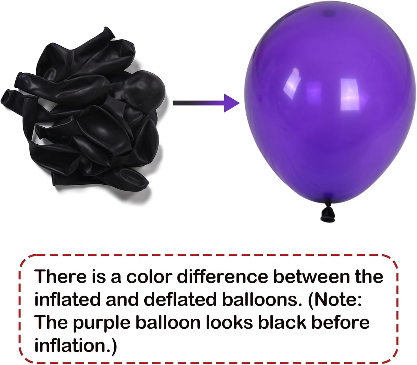 Purple and Gold Balloons, 60 Packs 12 Inch Dark Purple and Gold Confetti Metallic Party Balloons with Ribbons for Girls Women Birthday, Wedding, Graduation Decoration