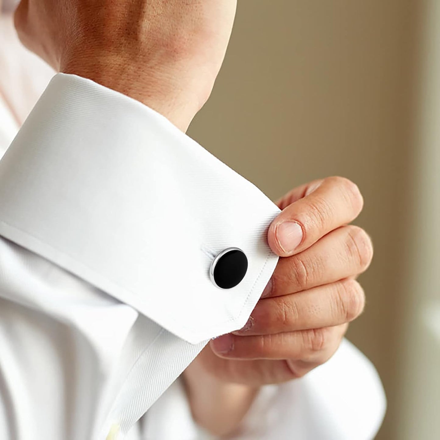 GWD Cufflinks and Tie Clip Set for Men Personalized Cuff Links Business Wedding Father's Day Gift