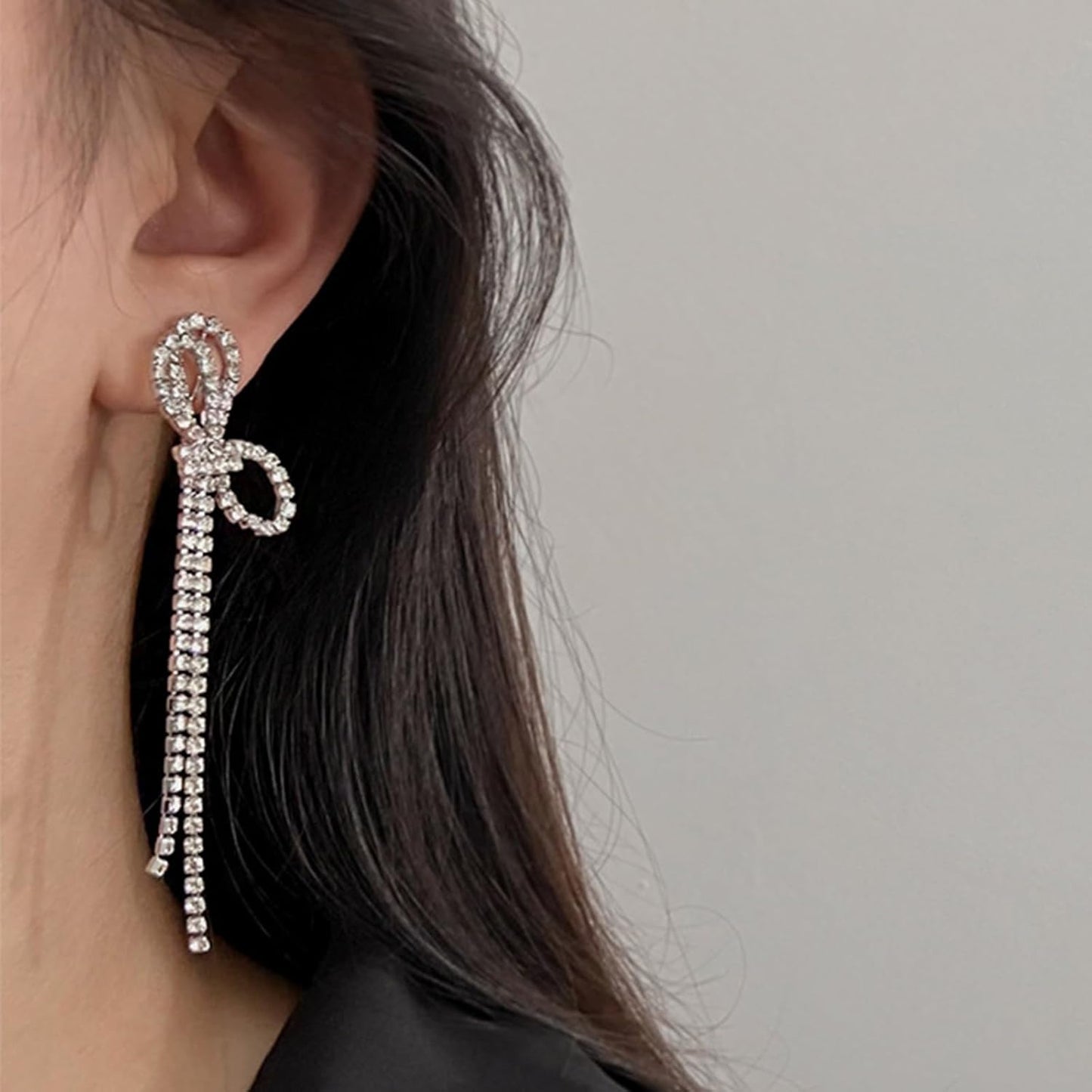 Tennis Necklace Bracelet for Women, Sterling Sliver, Dainty Chocker Necklace, Crystal Bracelet for Women, Wedding Jewelry for Bride, Sparkly Party Prom Hypoallergenic