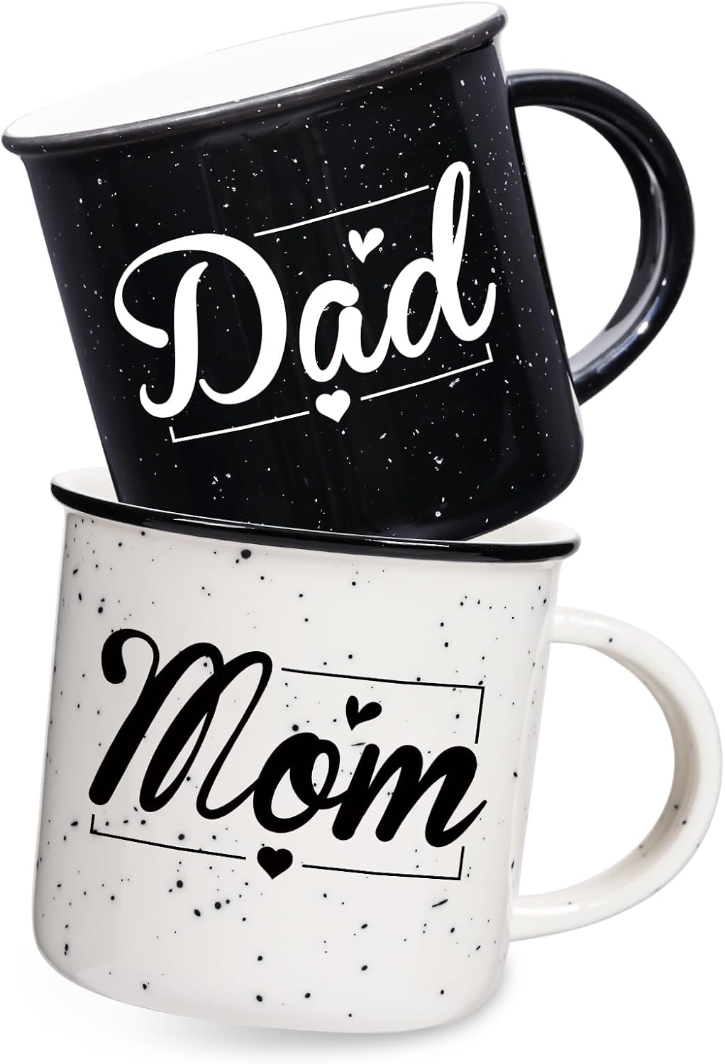 Mom and Dad Mug Set of 2 Coffee Mug 10 Ounce, New Parents Gift for Couples, New Mom and Dad Gifts for Expecting First Time Parents, Thanksgiving and Christmas Gifts