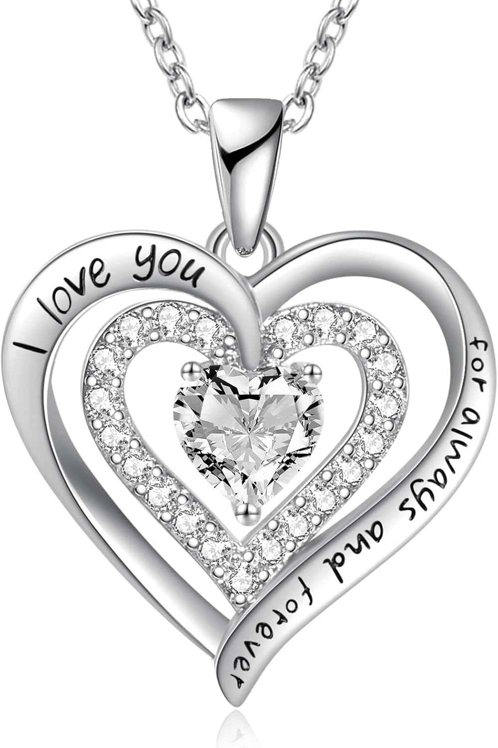 REDBEE Necklaces for Women Birthstone Heart Necklace Jewelry for Wife Girlfriend Woman Necklace