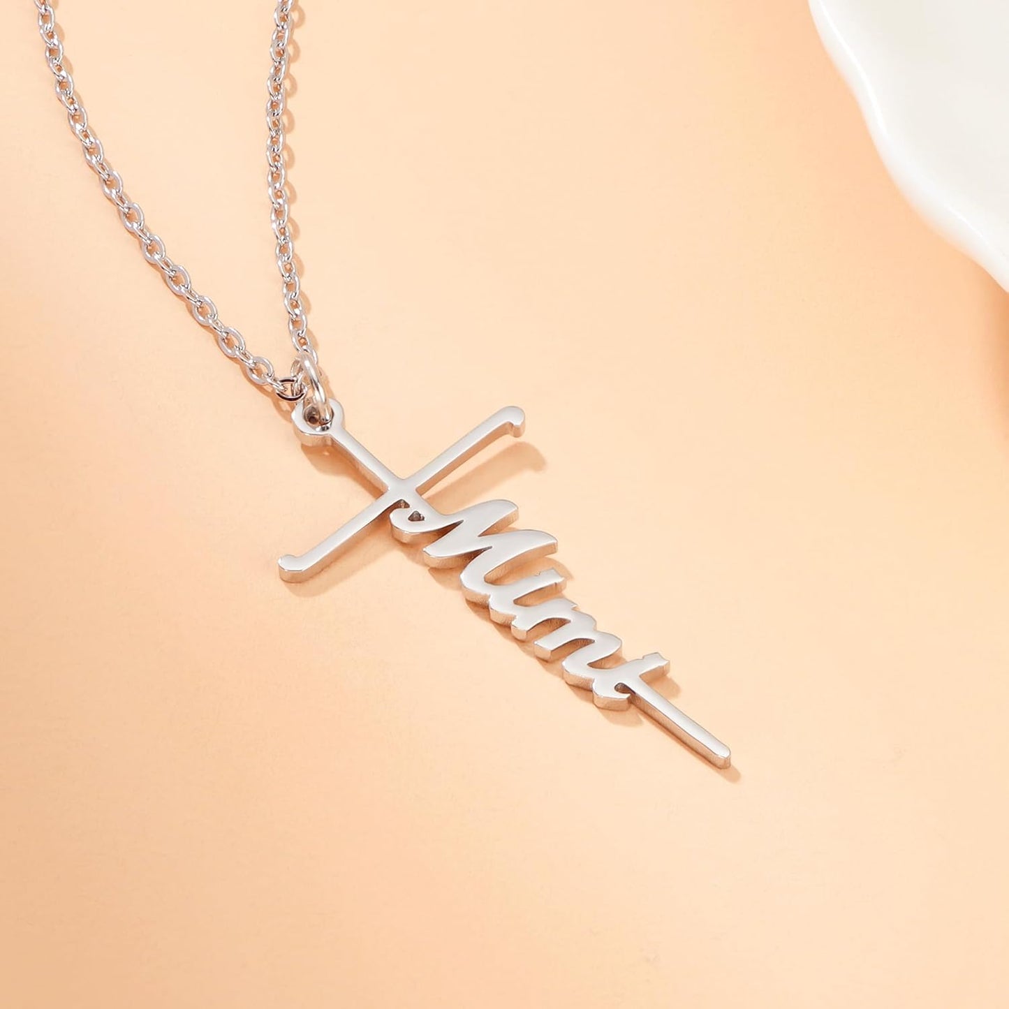 Lcherry Faith Cross Pendant Necklace for Women Religious Christian Jewelry Mother's Day Gifts for Women