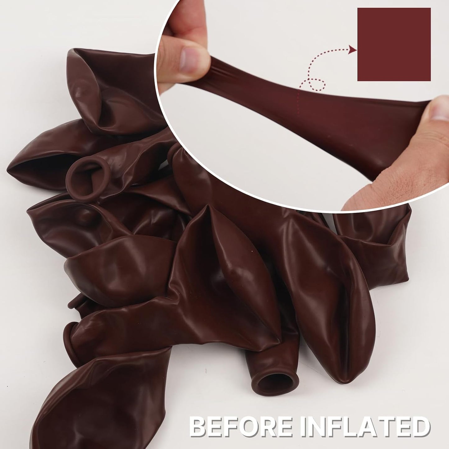 PartyWoo Burgundy Balloons 128 pcs Different Sizes Pack of 18 12 10 5 Inch Dark Red Maroon Fall Balloon Arch Kit Garland for Graduation Thanksgiving Wedding Birthday Party Decorations Red-Y62