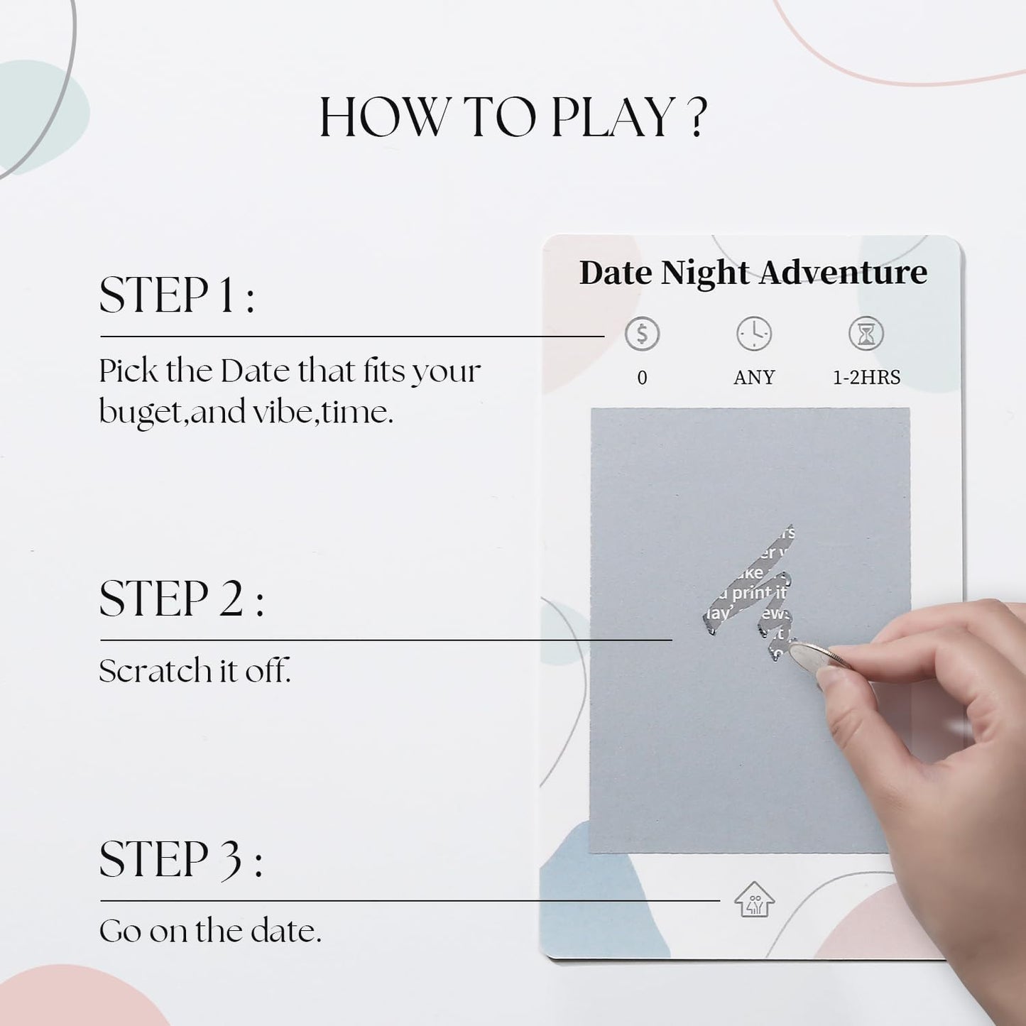 40 Date Ideas Card Games for Couples Date Night - Unique Date Deck Scratch Off Cards, Couples Gifts for Boyfriend, Romantic Bridal Shower, Wedding Anniversaries Engagement Gifts for Him Husband Bride