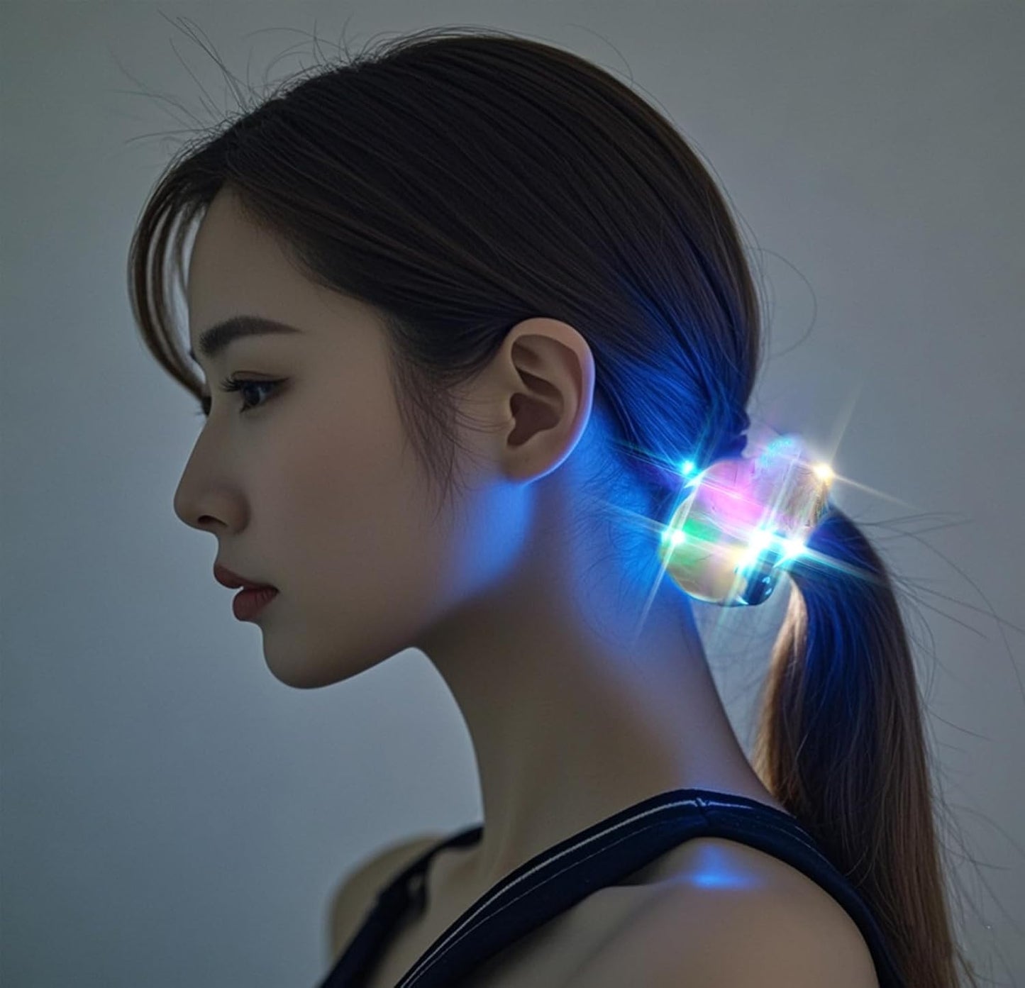 12 Pcs LED Scrunchies 3 Light Modes Elastic Glow Hair Ties Suitable for Neon Parties Light up Hair Scrunchies for Women