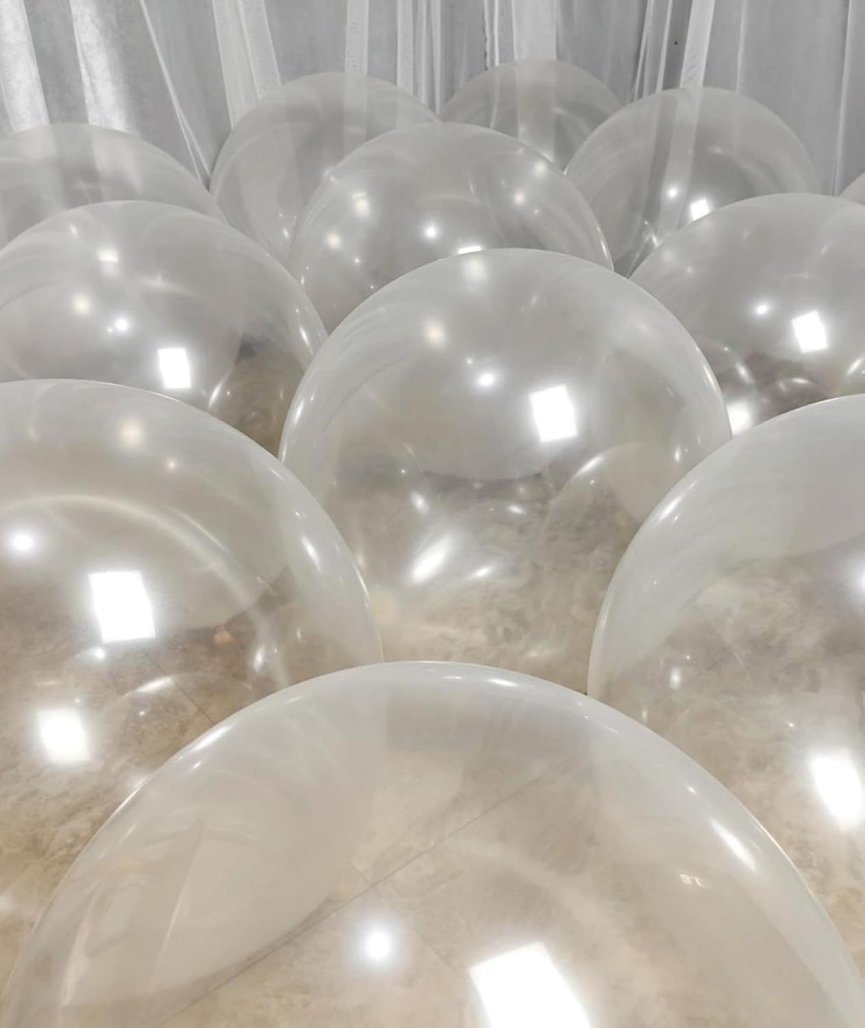 90 Pack Clear Balloons 18 Inch Clear Balloon - Stunning and Versatile Decorations for Any Occasion ZWZLIULIAN