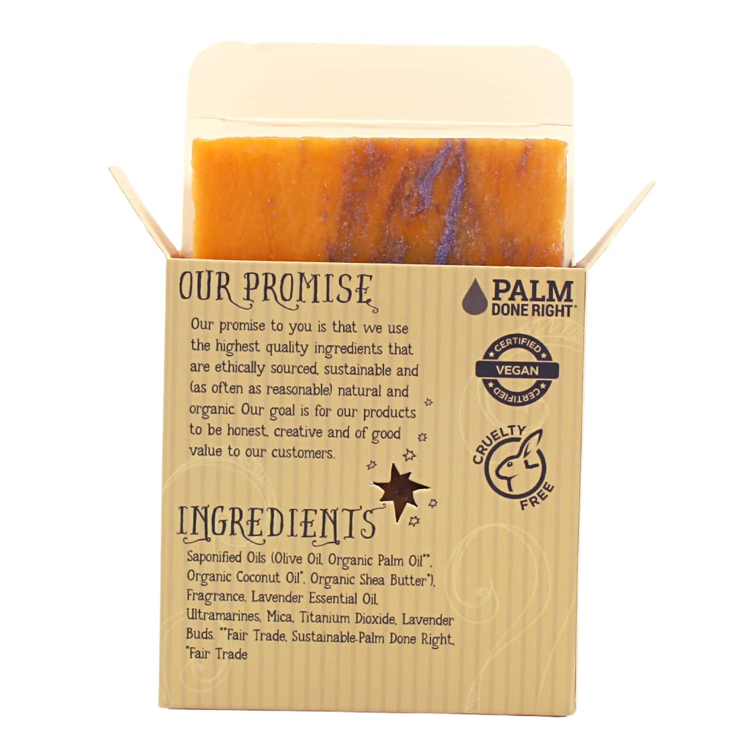 Natural Lavender Fusion Bar Soap - Gentle Cleansing for Sensitive Skin, Herbal and Mint - 3 Pack