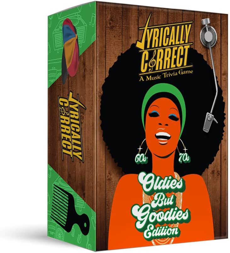 Lyrically Correct '60s & '70s Music Trivia Card Game - Oldies but Goodies Edition - Finish The Lyrics Challenge, Fun for Adults, Party or Family Night