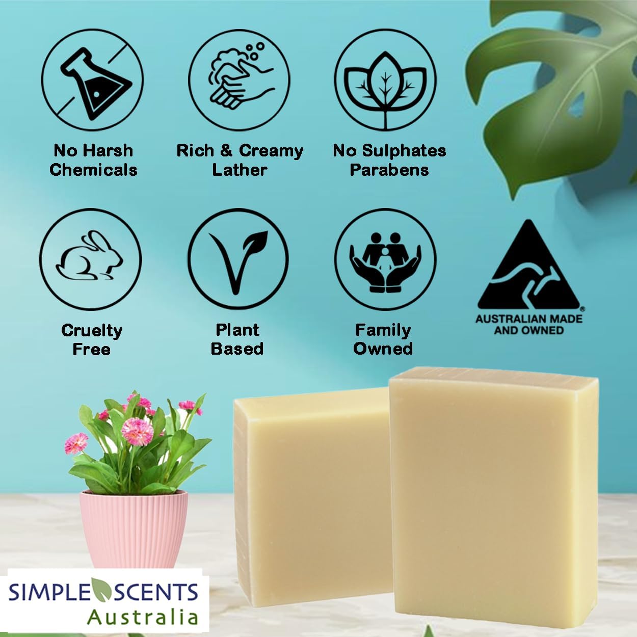 SSA Coconut Vanilla Scented Natural Soap Bars (12 Bars), 3.5oz Moisturizing French Triple Milled Bar Soap Enriched with Shea Butter, Long Lasting Plant Based Body Bath Bars for Men & Women