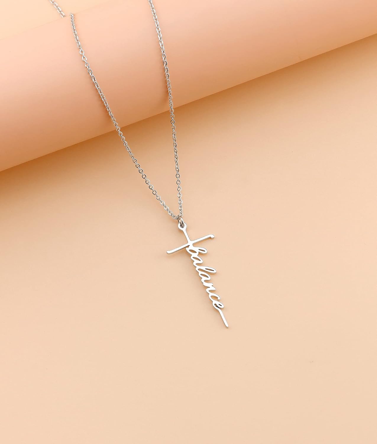 Lcherry Faith Cross Pendant Necklace for Women Religious Christian Jewelry Mother's Day Gifts for Women