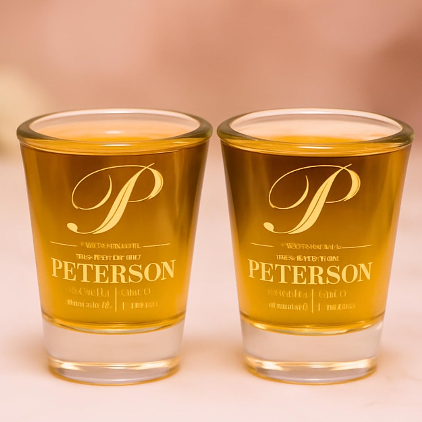 Gifts Inscribed Personalized Shot Glasses Set of 2 – Customized Glasses Drinking Set – Custom Drinking Glasses – Engraved Shot Glass Gift, Wedding, Birthday, Anniversary