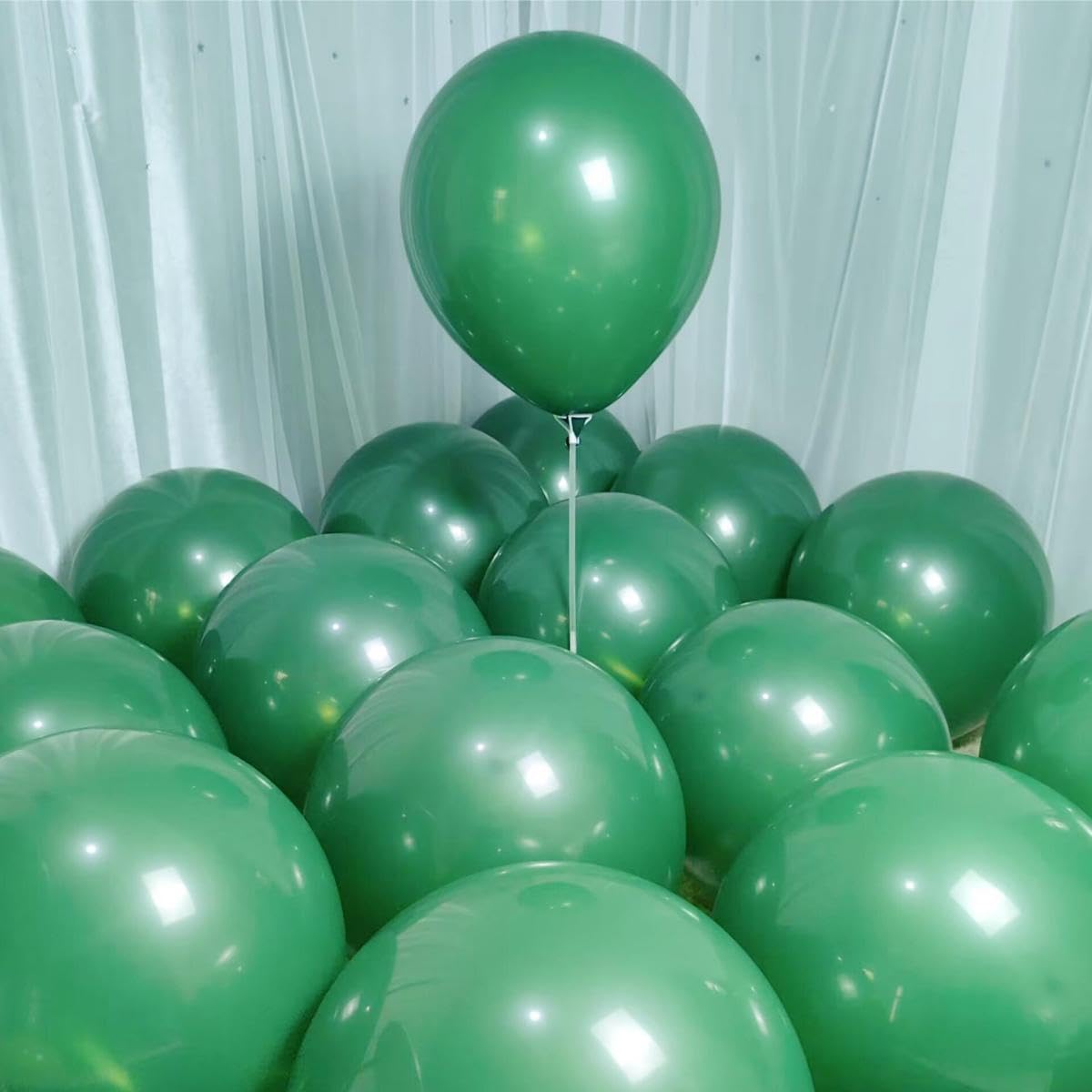90 Pack Green Balloons 18 inch Dark Green Latex Big Balloons for Party Decorations and Events ZWZLIULIAN