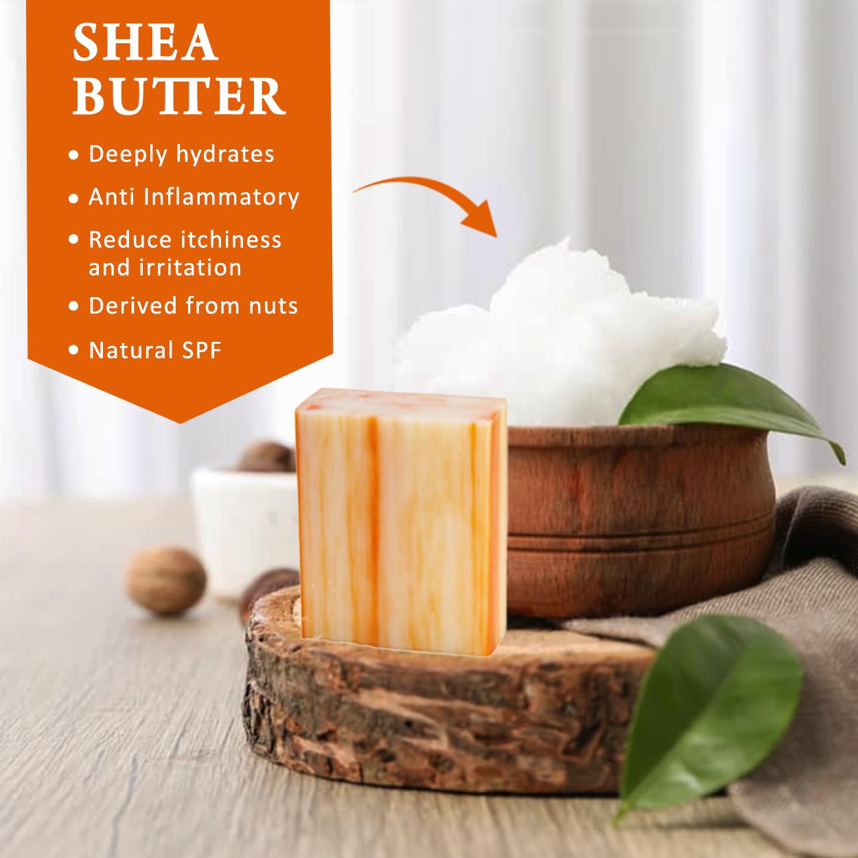 Orange Zest Scented Natural Soap Bars (12 Bars), 3.5oz Moisturizing French Triple Milled Soap Bars Enriched with Shea Butter - Pure Plant Oil Bath & Body Bars