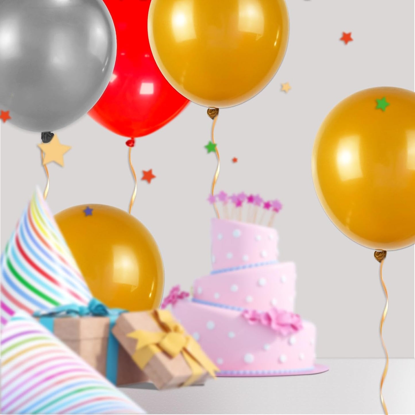 32Pcs Pearl Gold Big Balloons 18 Inch, Gold Round Large Latex Party Balloons for Birthday Wedding Decorations.