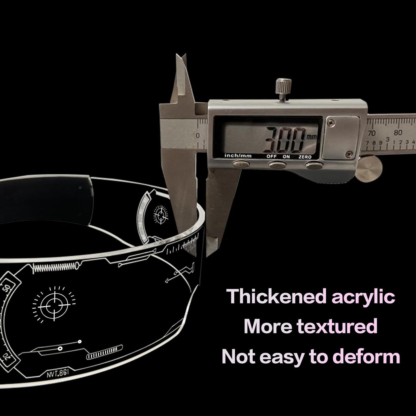 GLITCHCORE light up glasses 7 Colors and 4 Modes Led Visor Cyberpunk glow in the dark glasses Cosplay Party Bar