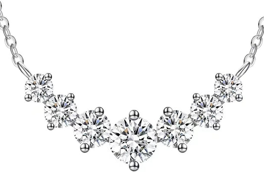 Moissanite Pendant Necklaces for Women 0.5Ct-7.6Ct Jewelry for Wife Her Mom Daughter Girlfriend Birthday Wedding Anniversay Engagements Gifts for Wife Christmas Valentine Mothers Day