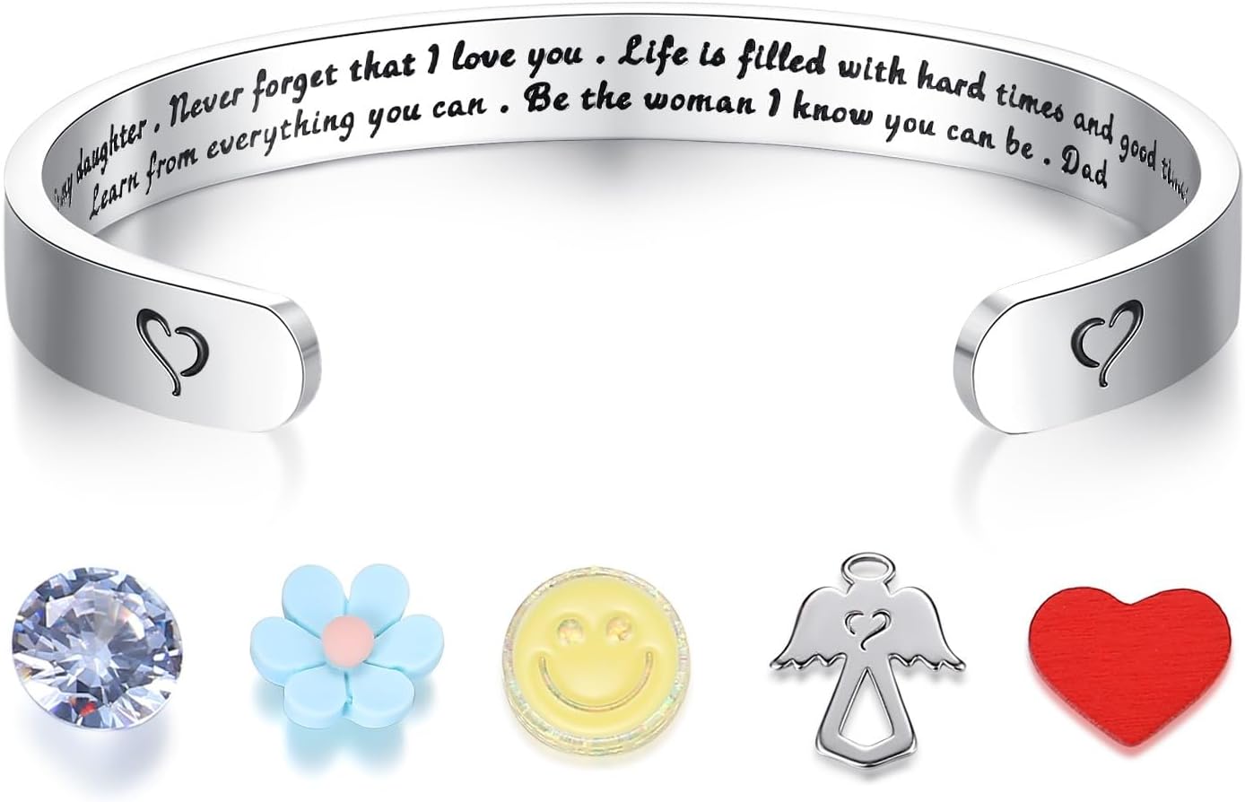 SAM & LORI Personal Bracelets for Teens/Women-Inspirational Jewelry Gifts (Various Designs) for Daughter/Sister/Mom/Friends-Adjustable Bracelet in a Pretty Gift Box