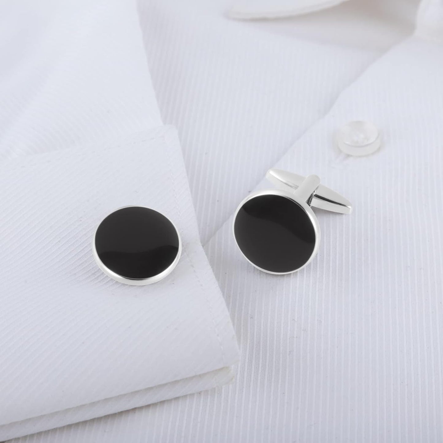 GWD Cufflinks and Tie Clip Set for Men Personalized Cuff Links Business Wedding Father's Day Gift
