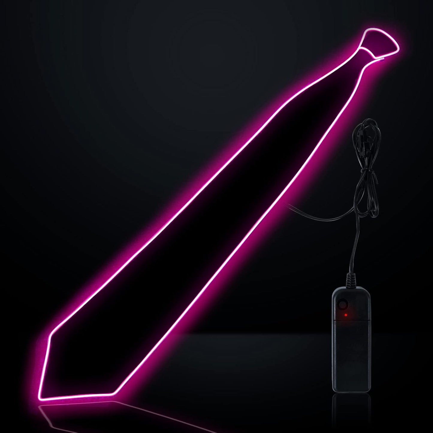 Ainiv Light Up Neckties Bowties Suspenders LED Party Supplies Glow in the Dark Adjustable for Women and Men Parties