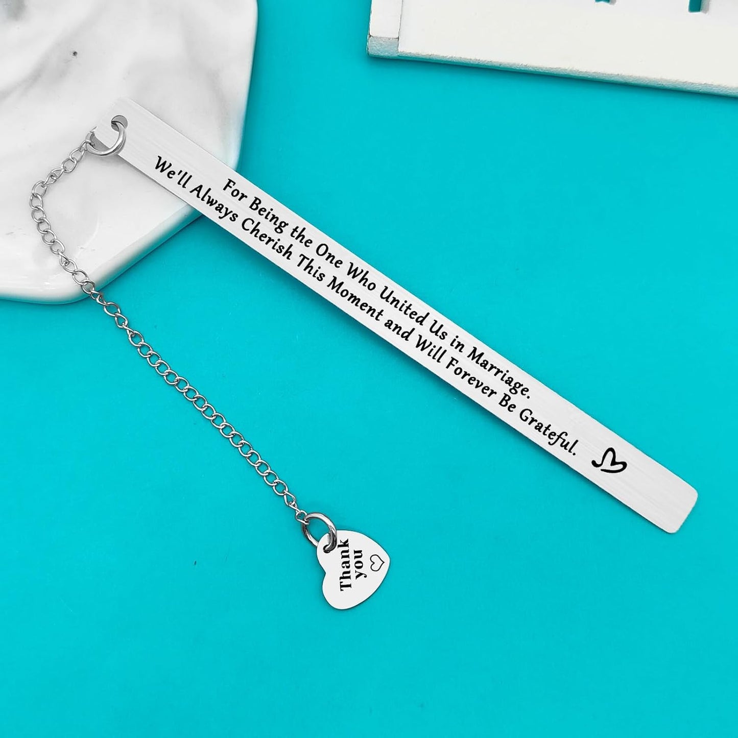 Wedding Officiant Gifts Bookmark Thank You Gifts for Wedding Guest Wedding Planner Gifts Wedding Officiant Appreciation Gifts Wedding Coordinator Gift Bridal Party Gift