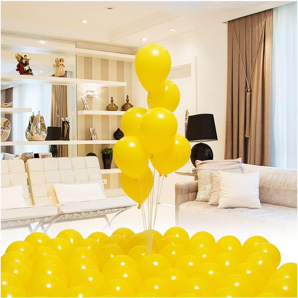 400 Pack Yellow Balloons 5 Inch Pastel Yellow Matte Latex Small Balloon for Birthday Wedding Bridal Baby Shower Bulk Balloons Party Decorations
