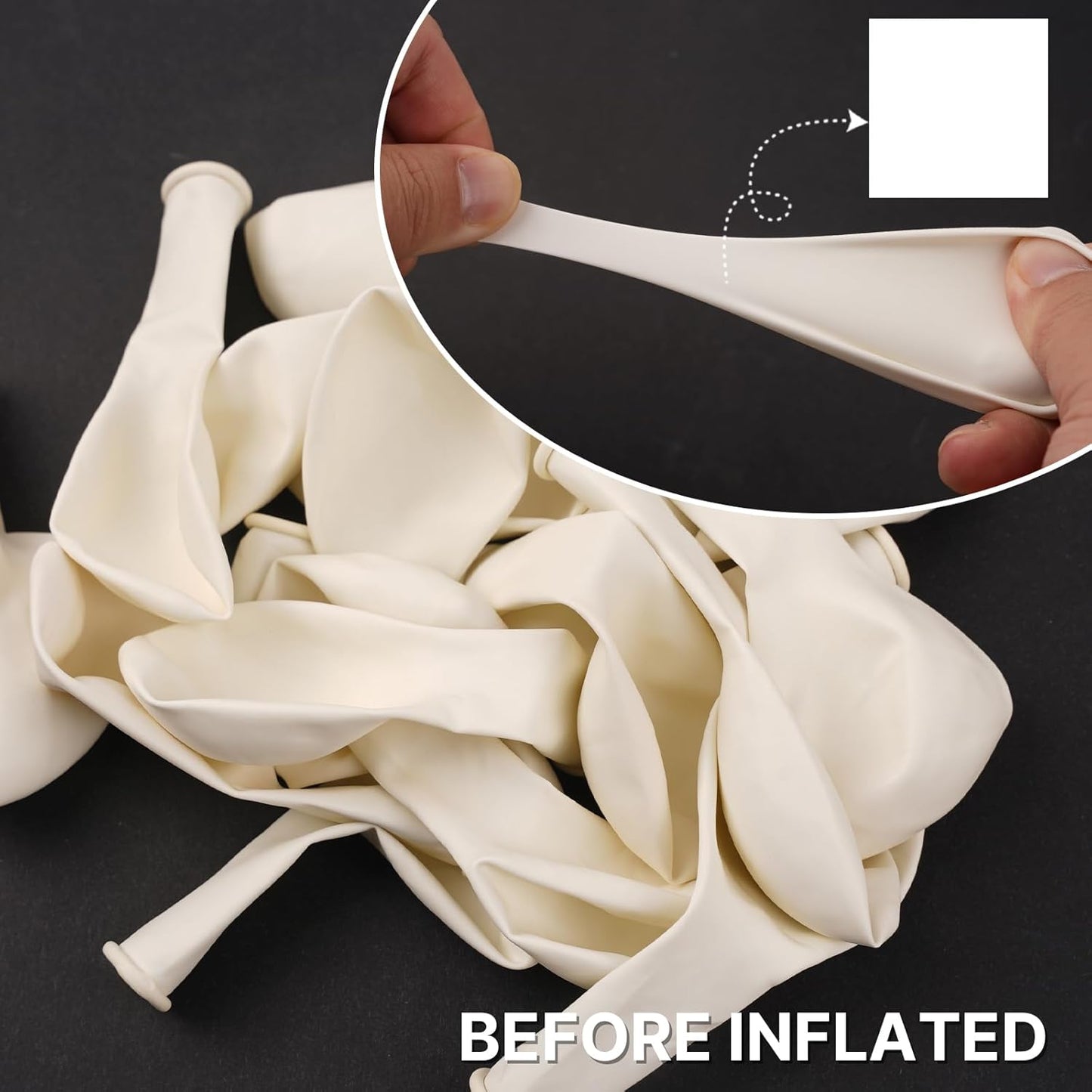 PartyWoo White Balloons 50 pcs 12 Inch Matte White Latex Helium Balloons for Wedding Bridal Graduation Engagement Baby Shower Gender Reveal Easter Anniversary Birthday Party Decorations White-Y13