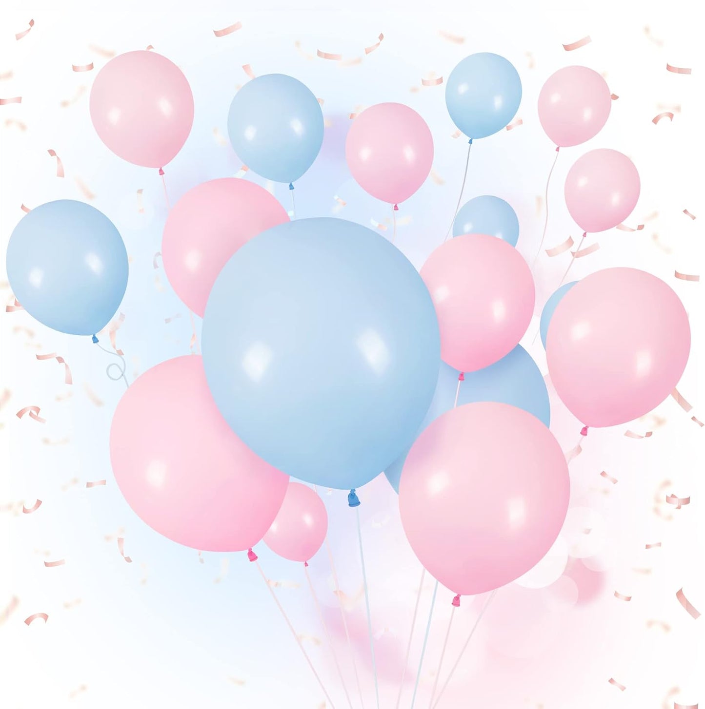 CANREVEL Gender Reveal Pink and Blue Balloons 120 pcs Macaron Blue Pink Latex Balloons Garland Arch kit for Baby Shower Birthday Bridal Shower Wedding Anniversary Party Decorations