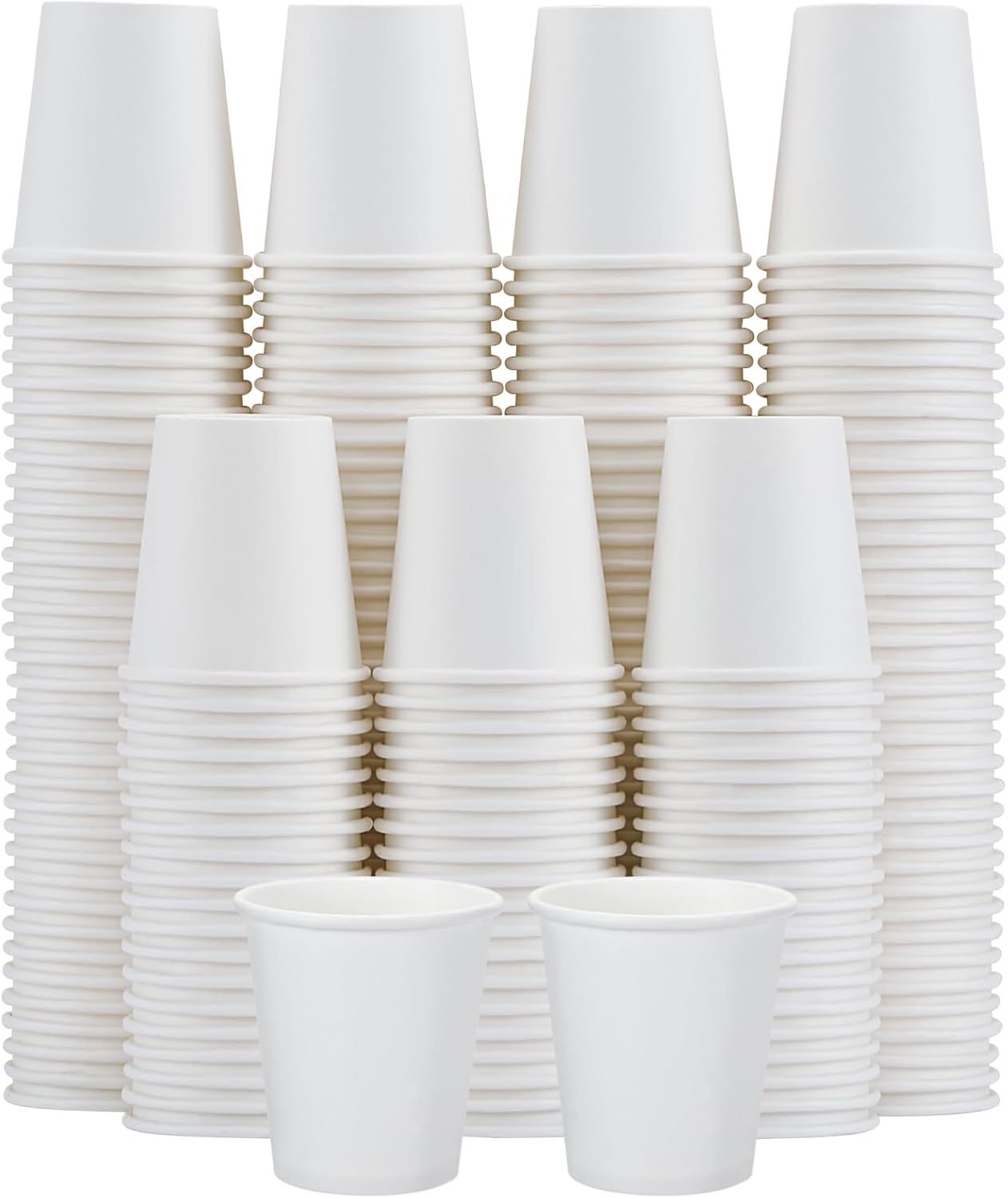 100 Count 5 oz Bathroom Cups, 5 oz Disposable Paper Cups, Small Mouthwash Cup, 5 Ounce Mini White Espresso Cups for Party, Travel, Picnic