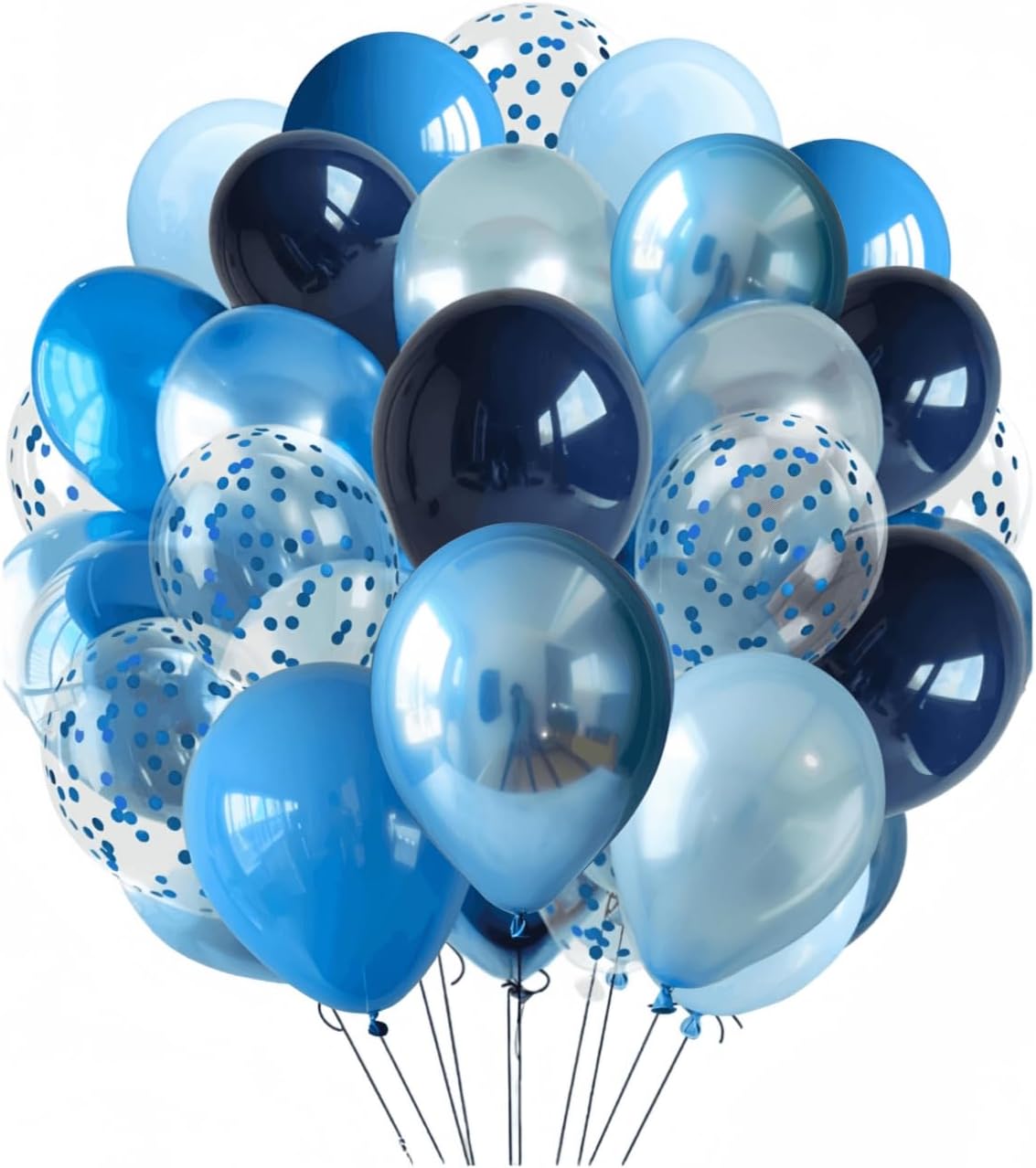 300 Pcs Blue Balloons 12 Inch Different Shades of Blue Party Balloon Set, Suitable for Wedding, Graduation, Birthday Party Various Event Decorations