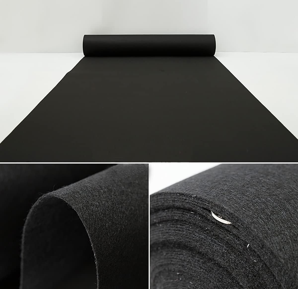 Aisle Runners Wedding Accessories Black Aisle Runner Carpet Rugs for Step and Repeat Display, Ceremony Parties and Events Indoor or Outdoor Decoration 36 Inch Wide x 30 feet Long