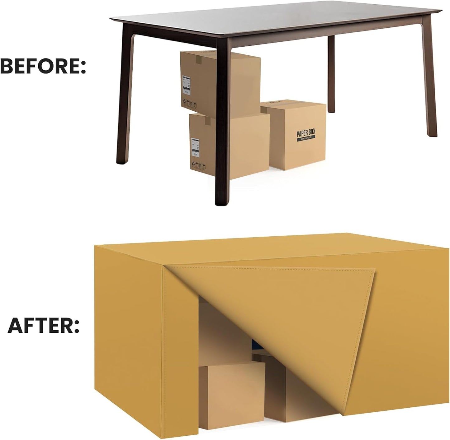 Ascoza 2 Pack Fitted Tablecloth for 4 Foot Rectangle Tables 48 x 24 Inch Gold Table Covers Water Resistant Polyester Table Cloth for Wedding, Parties,Display, Trade Show (Gold)