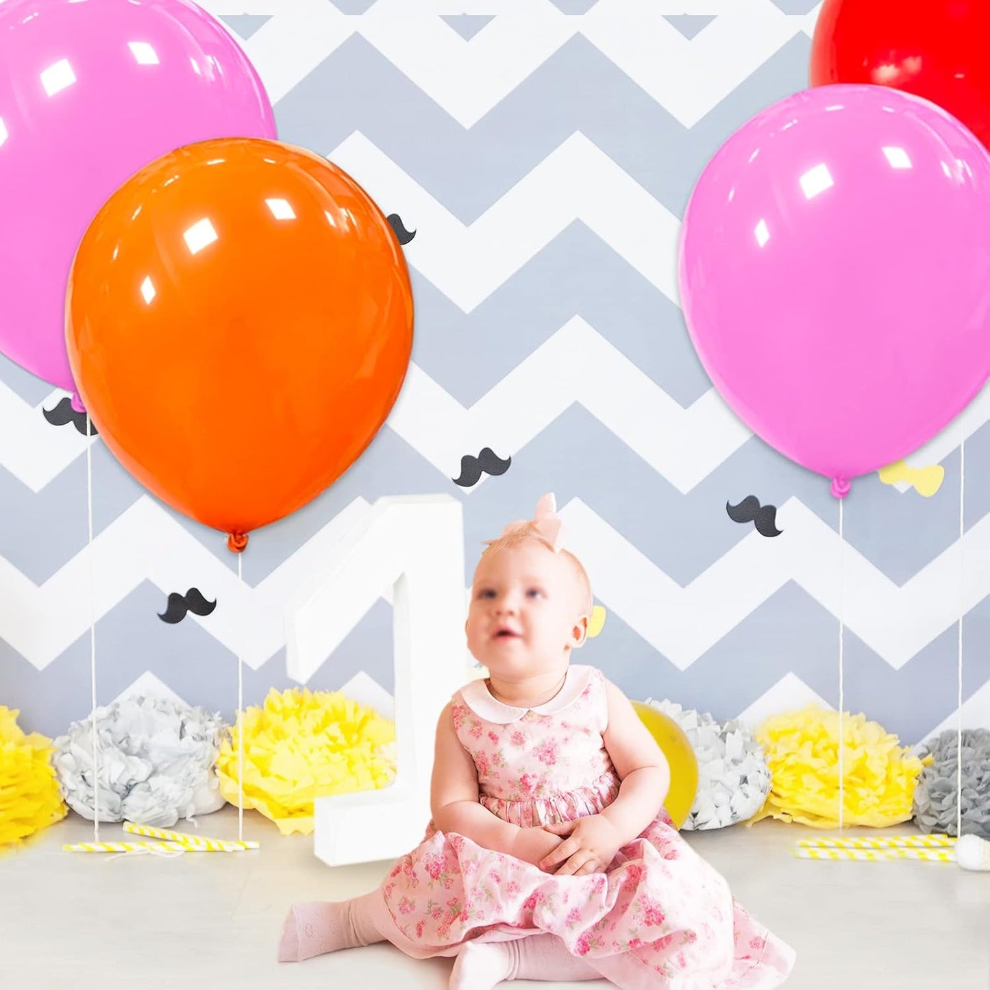 32Pcs Pink Big Balloons 18 Inch, Round Large Latex Party Balloons for Birthday Wedding Decorations. (pink)