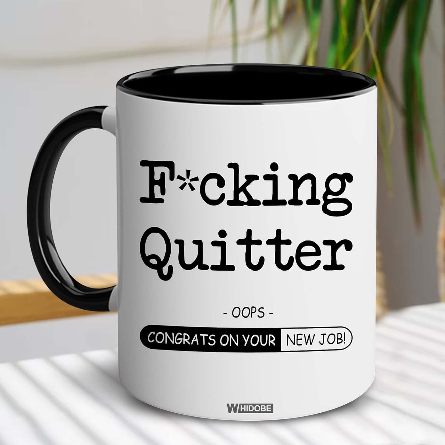 WHIDOBE Coworker Leaving Mug, 11 Ounces, New Job Gift, Goodbye & Good Luck Cup for Boss and Coworkers