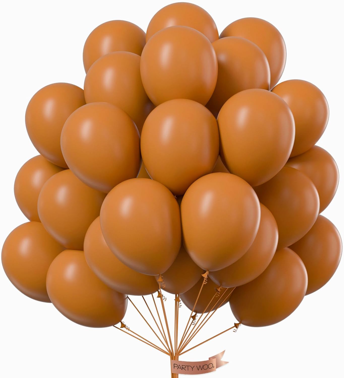 PartyWoo Light Brown Balloons 50 pcs 12 Inch Caramel Brown Tan Boho Neutral Balloons for Graduation Birthday Wedding Baby Shower Gender Reveal Forest Jungle Safari Party Decorations Brown-F10