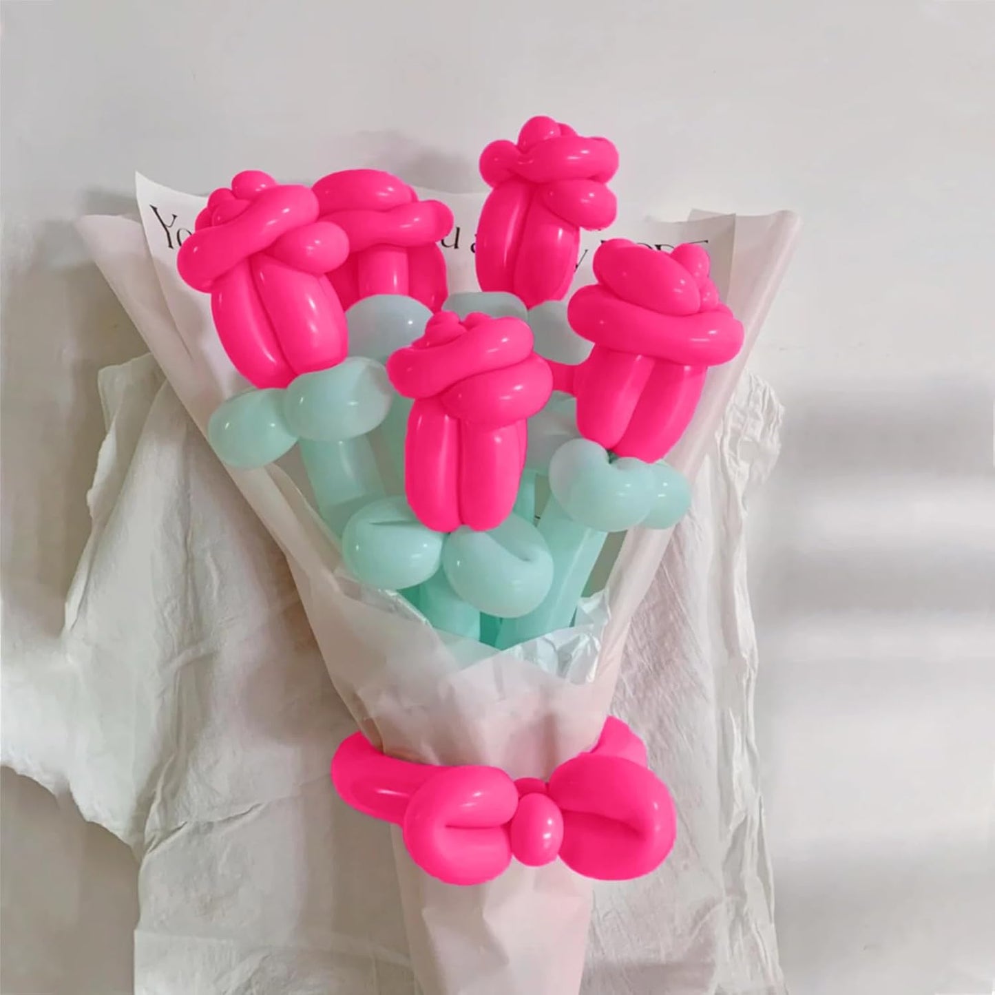 100 pcs 260 Long Balloons (Hot Pink Balloons)