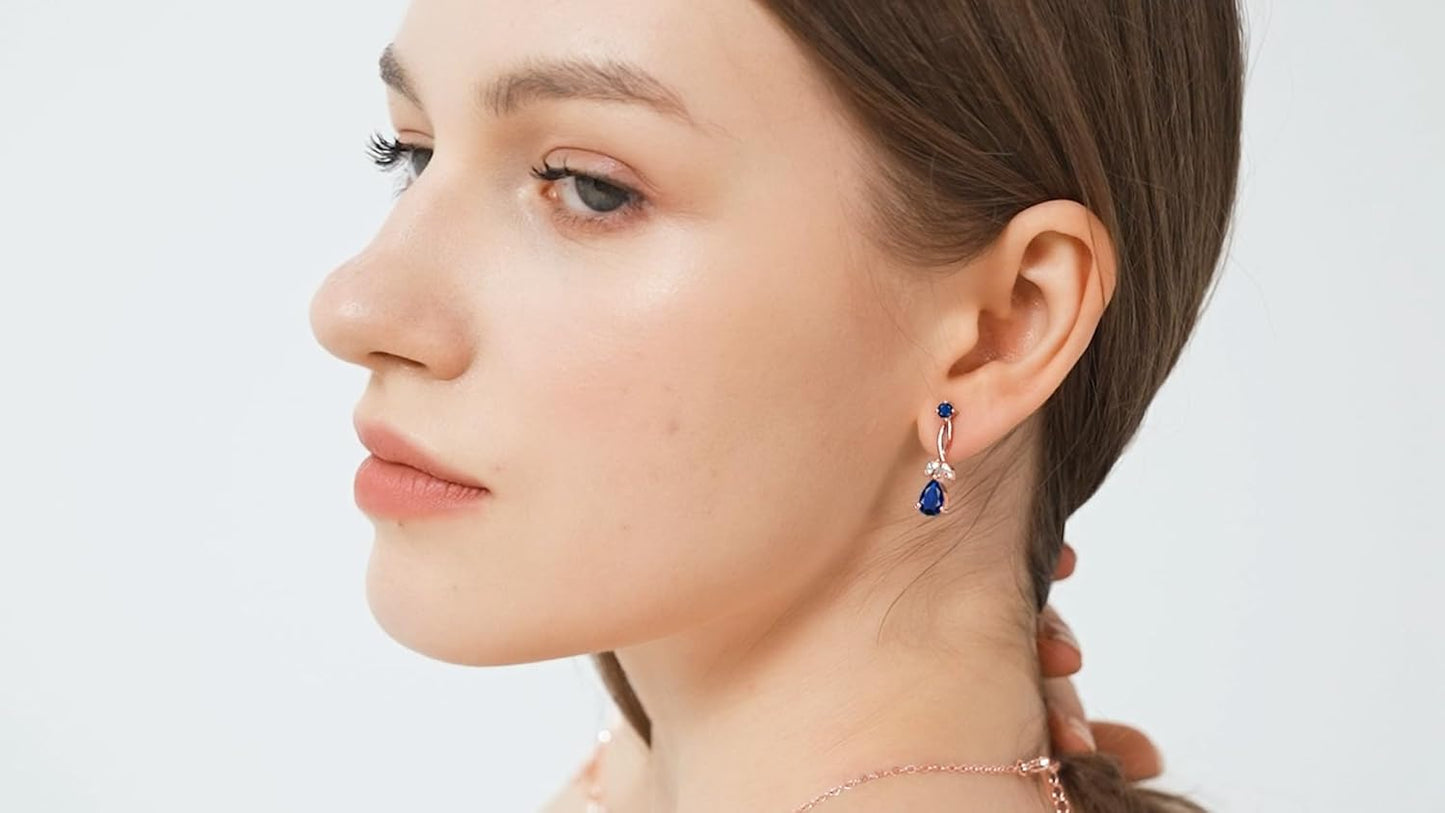 GZWHD Wedding Jewelry Sets for Bride Bridesmaid Women Cubic Zirconia Necklace Earrings Bracelet Set Gift for Mother Friend Wife Daughter Sister Party Prom Jewelry