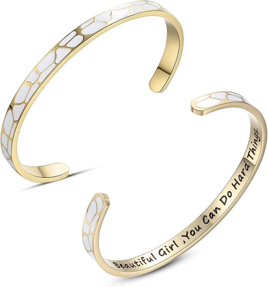 SAM & LORI Personal Bracelets for Teens/Women-Inspirational Jewelry Gifts (Various Designs) for Daughter/Sister/Mom/Friends-Adjustable Bracelet in a Pretty Gift Box