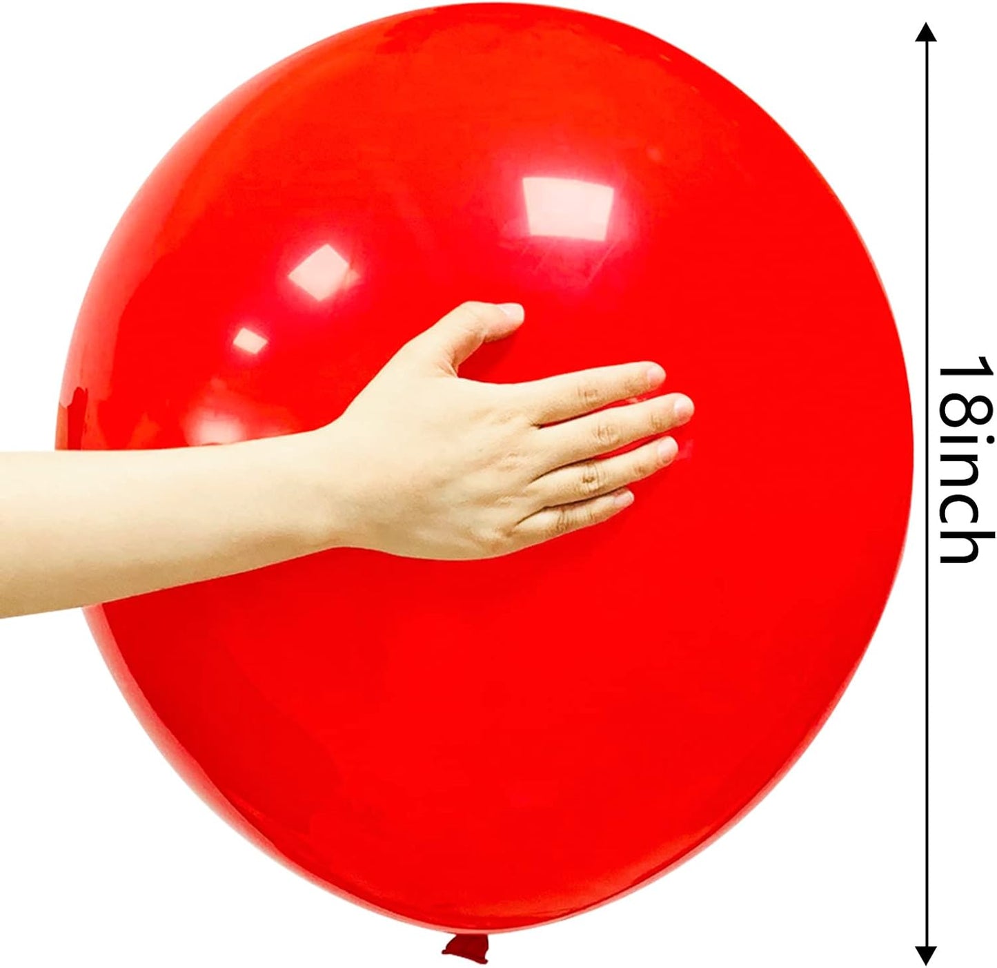 32Pcs Big Balloons 18 Inch Assorted Colors, Round Large Latex Party Balloons for Birthday Wedding Decorations.