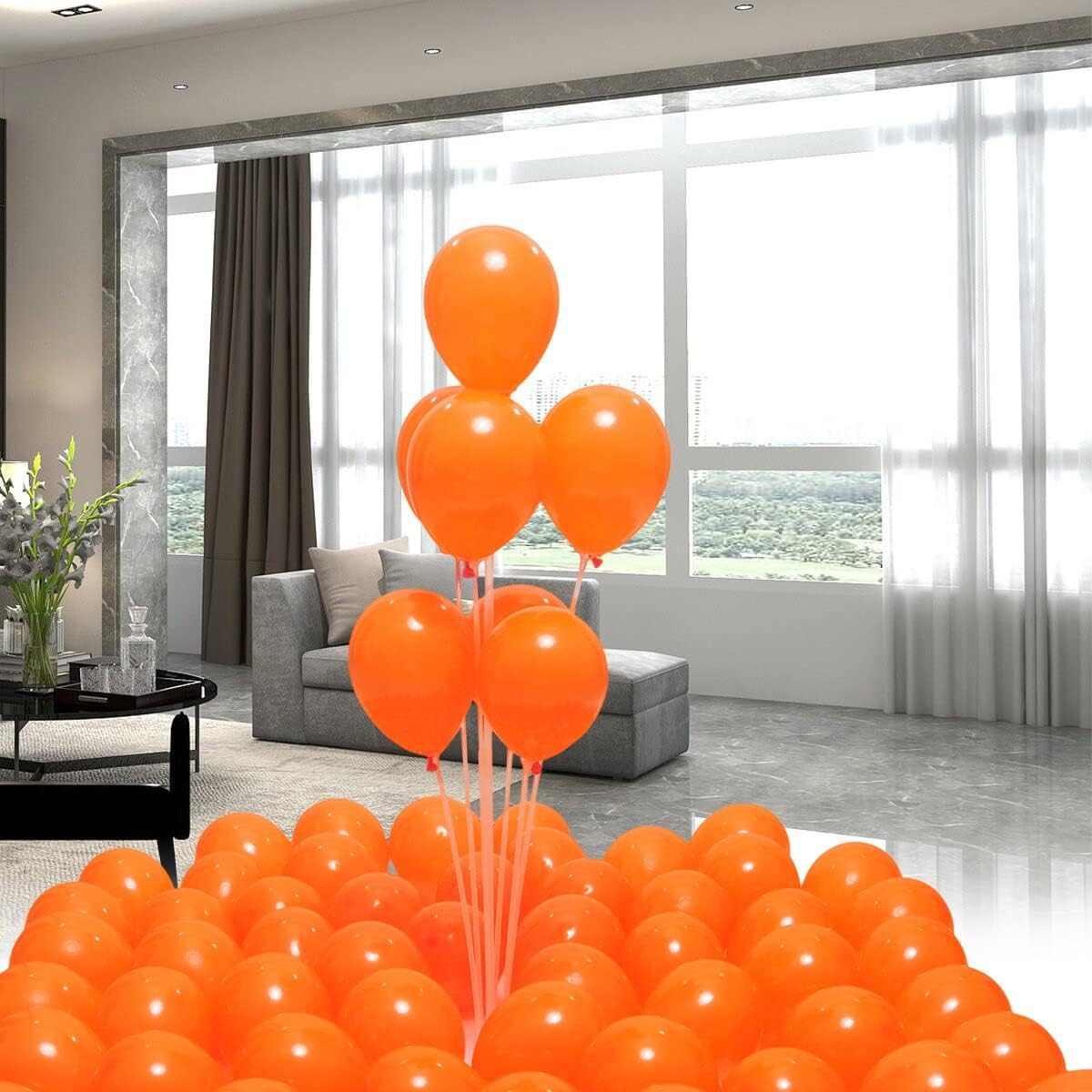 400 Pack 5 Inch Orange Latex Balloons Helium Balloons Party Balloons Decorations Supplies