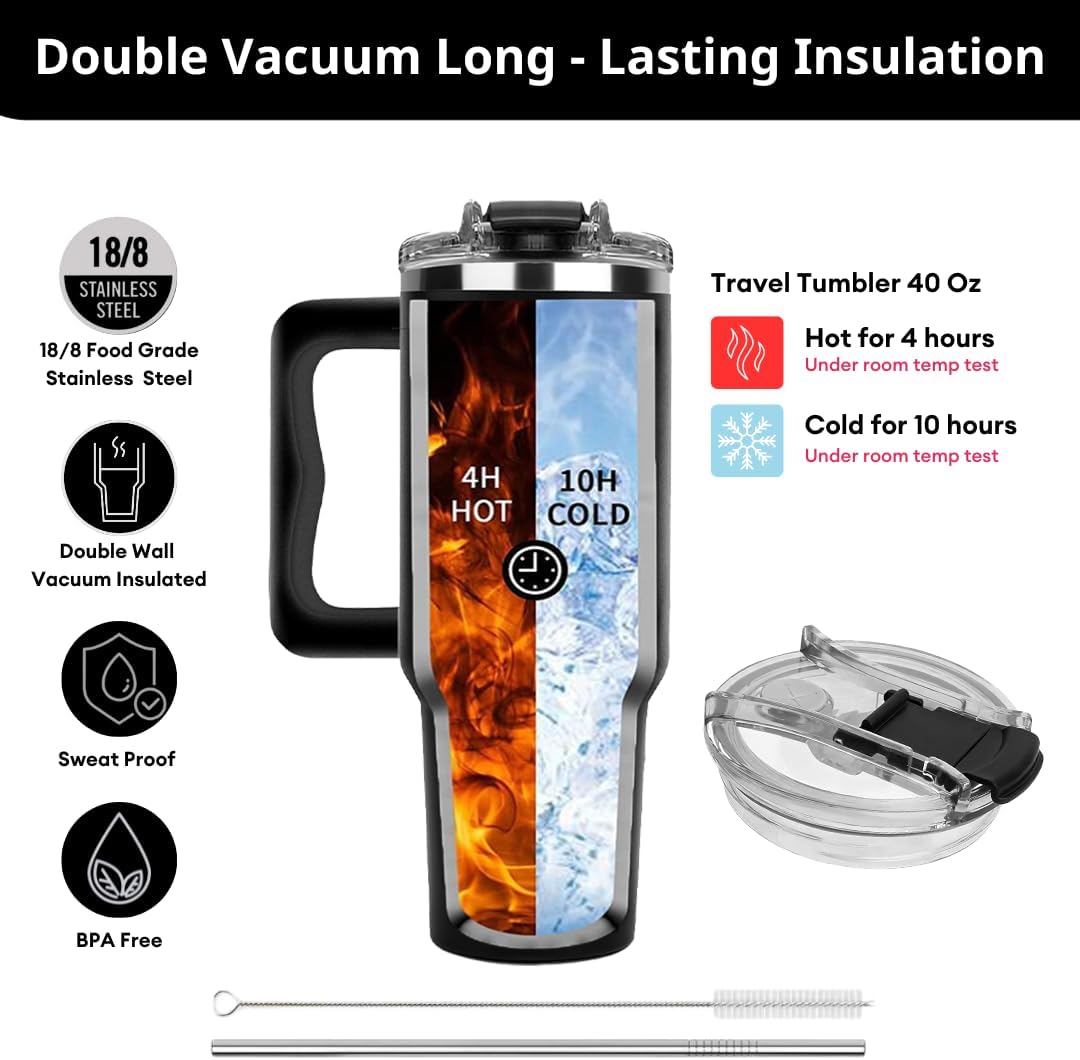 Vivulla68 Best Husband Ever Tumbler 40 Oz, Hubby Coffee Mug From Wife, Worlds Best Husband Gifts Idea, Wedding Anniversary, Valentines Day, Christmas, Birthday Gifts For Men, Him, Hubby Cup Presents