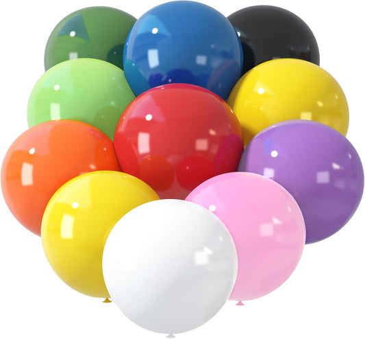 LovesTown 15PCS Assorted Colors Party Balloons, 18inch Colorful Latex Balloons Pack Balloon Garland Arch for Birthday Wedding Engagement Graduation Anniversary Party Decor