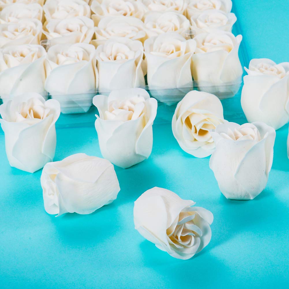 Weiye 81PCS Soap Rose Flower - Flora Scented Soap Rose Flower - Plant Essential Oil Soap, for Anniversary/Birthday/Wedding/Valentine’s Day/Mother’s Day