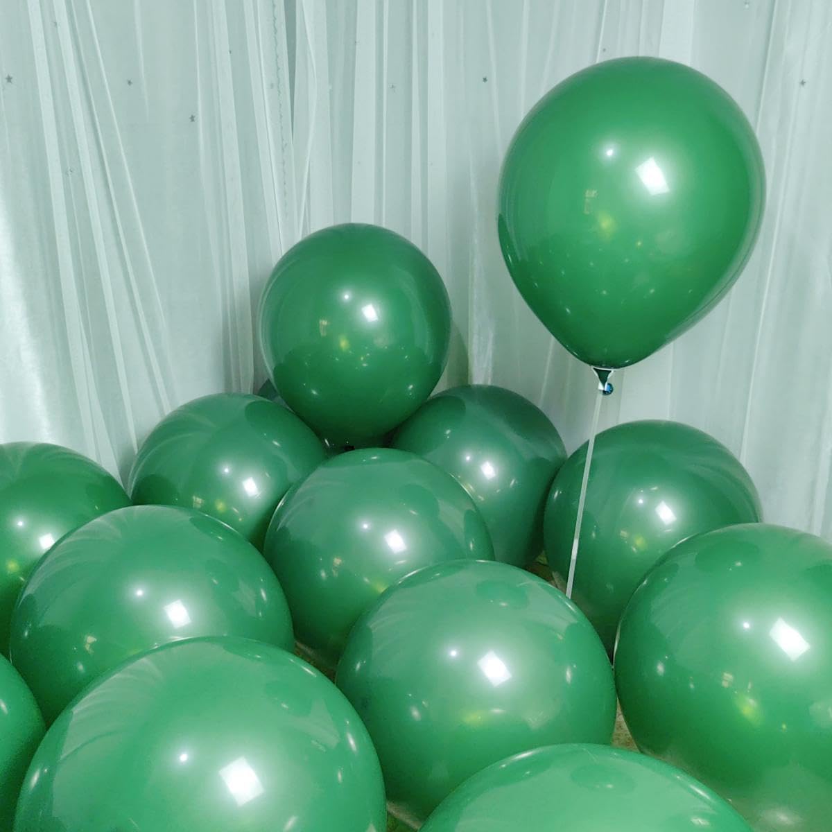 90 Pack Green Balloons 18 inch Dark Green Latex Big Balloons for Party Decorations and Events ZWZLIULIAN