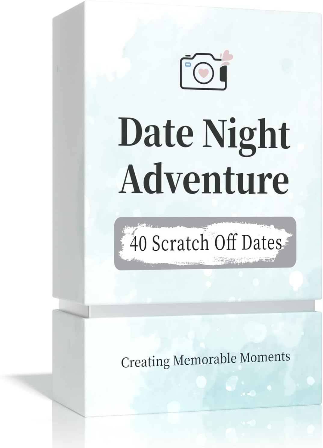 40 Date Ideas for Couples Date Night - Unique Scratch Off Date Night Card Gifts for Boyfriend, Romantic Engagement, Bridal Shower and Wedding Anniversary Couples Gifts for Him, Bride